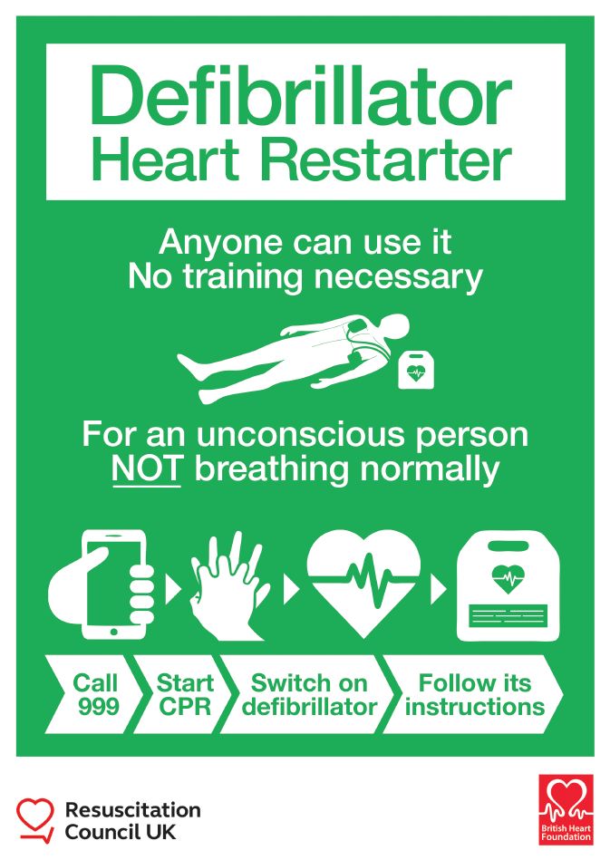 Defibrillator instructions