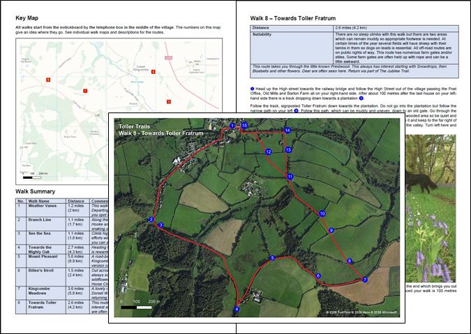 Toller Porcorum Walk Booklet "Toller Trails"