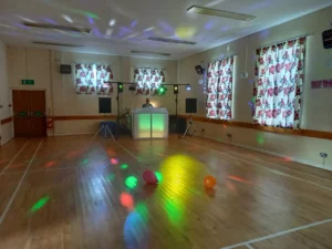 Disco in main hall